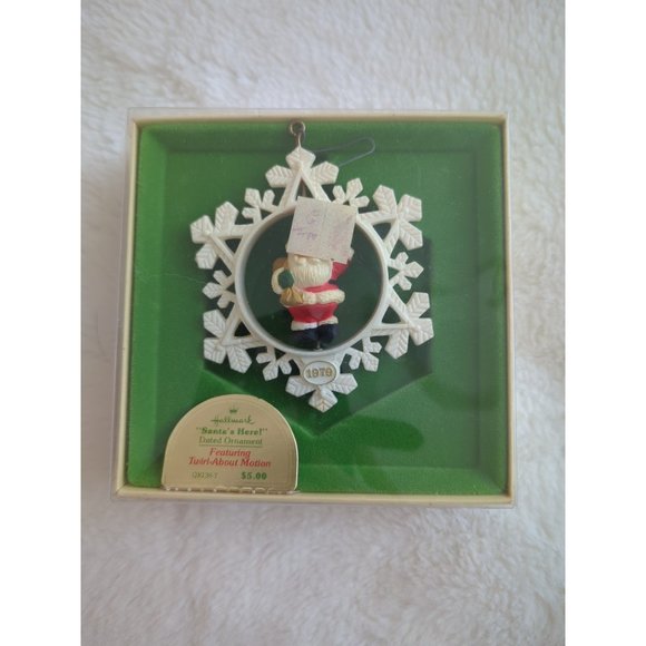 Hallmark Twirl About Snowflake Santa Claus Christmas Vintage 1979 Ornament - Picture 1 of 8